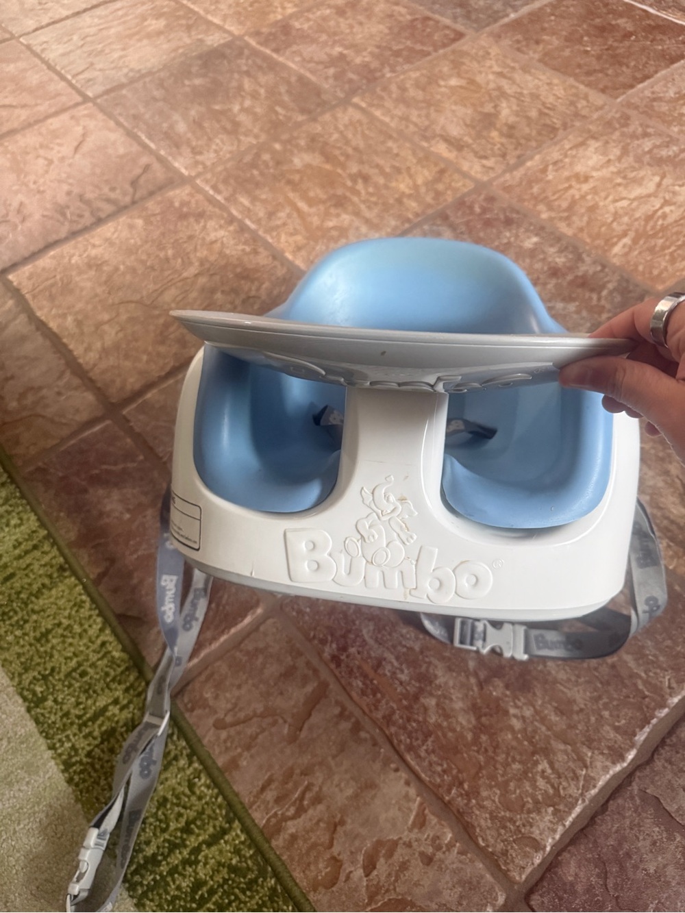 Baby Seat with Tray - Light Blue